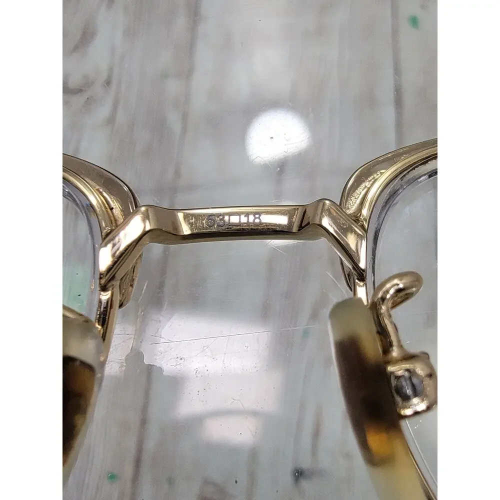 Gucci Eyeglasses Frames GG01310 002 Matte Black Gold Square Full Rim 53-18-145